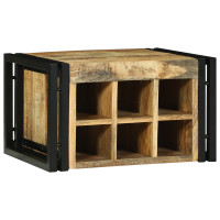 Produktbild för Vinställ 2 pcs 46 x 35 x 27,5 cm Massivt mangoträ