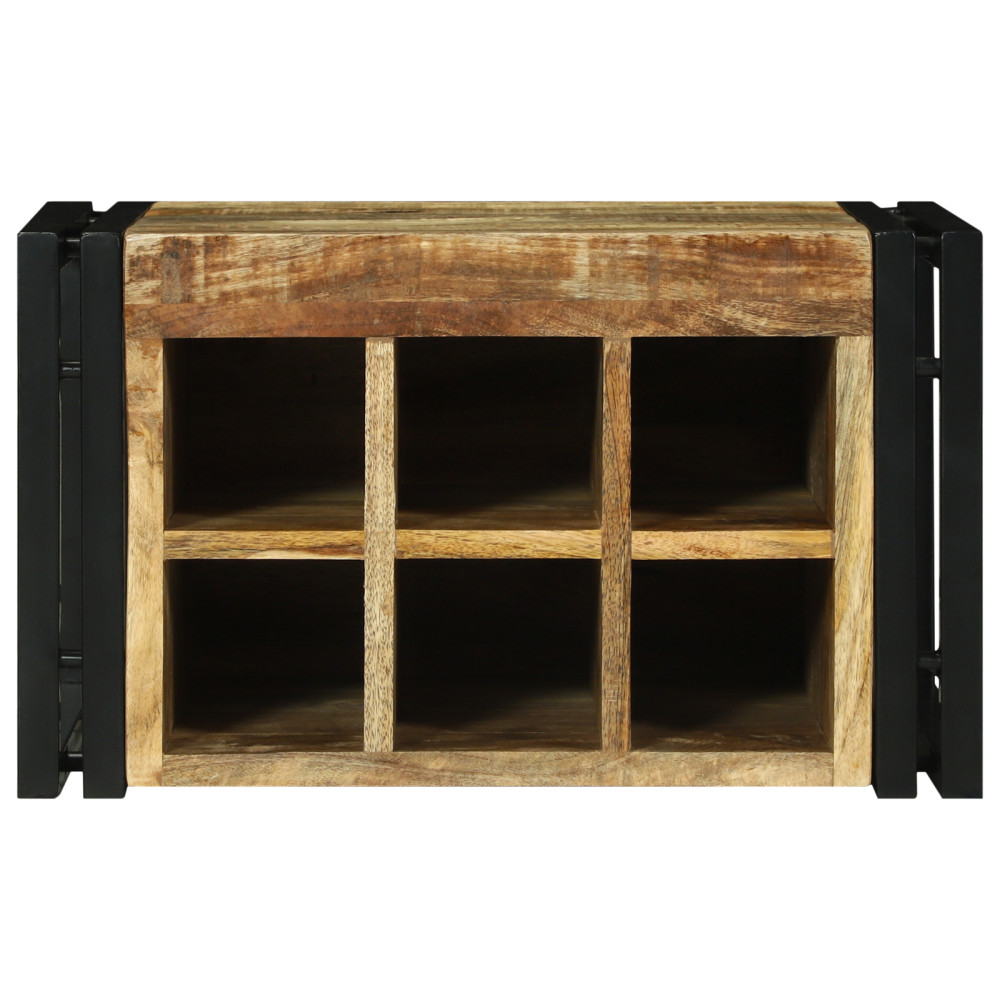 Produktbild för Vinställ 2 pcs 46 x 35 x 27,5 cm Massivt mangoträ