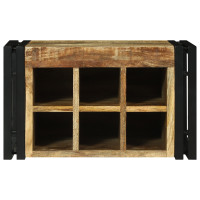 Produktbild för Vinställ 2 pcs 46 x 35 x 27,5 cm Massivt mangoträ