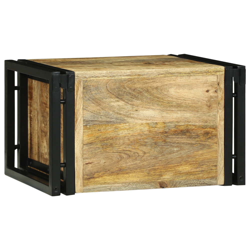 Produktbild för Vinställ 2 pcs 46 x 35 x 27,5 cm Massivt mangoträ