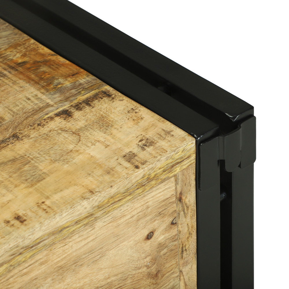 Produktbild för Vinställ 2 pcs 46 x 35 x 27,5 cm Massivt mangoträ