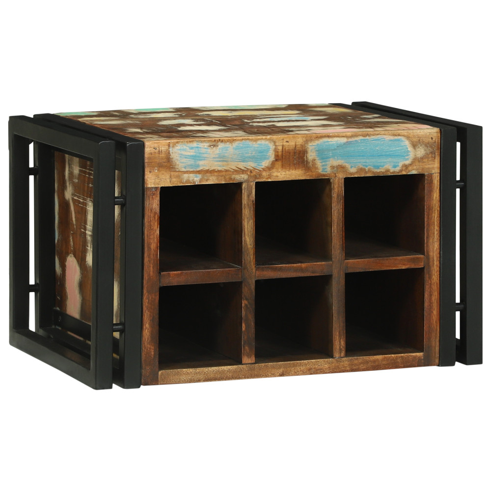 Produktbild för Vinställ 2 pcs 46 x 35 x 27,5 cm Solid återvunnen trä
