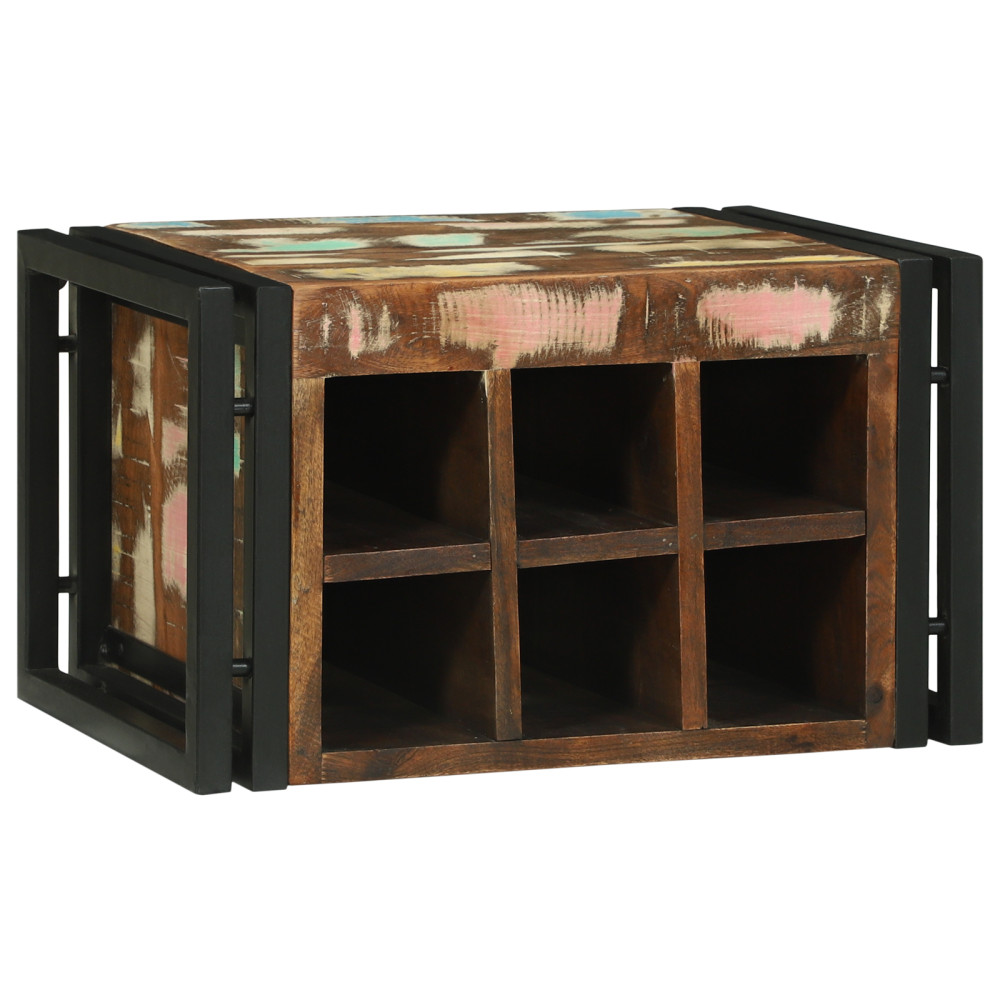 Produktbild för Vinställ 2 pcs 46 x 35 x 27,5 cm Solid återvunnen trä