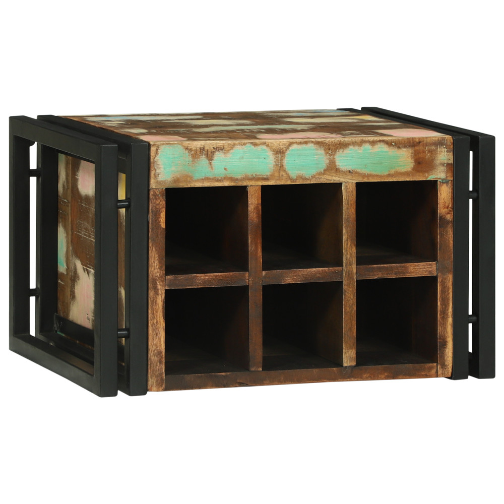 Produktbild för Vinställ 2 pcs 46 x 35 x 27,5 cm Solid återvunnen trä