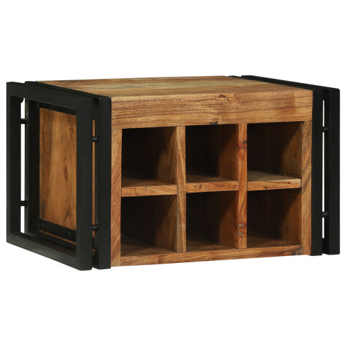 vidaXL Vinställ 2 pcs 46 x 35 x 27,5 cm Massivt Akaciaträ