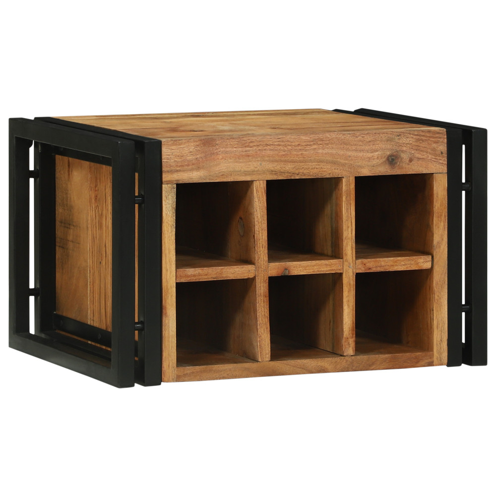 Produktbild för Vinställ 2 pcs 46 x 35 x 27,5 cm Massivt Akaciaträ