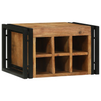 Produktbild för Vinställ 2 pcs 46 x 35 x 27,5 cm Massivt Akaciaträ