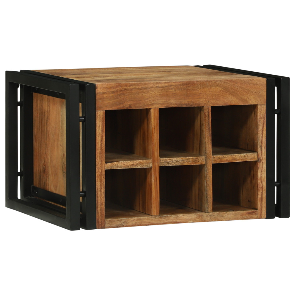 Produktbild för Vinställ 2 pcs 46 x 35 x 27,5 cm Massivt Akaciaträ