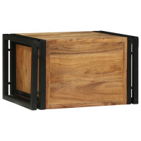Produktbild för Vinställ 2 pcs 46 x 35 x 27,5 cm Massivt Akaciaträ