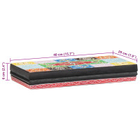 Produktbild för Vägg hyllor Flerfärgsdesign 40 x 20 x 6 cm Massivt mangoträ