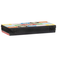 Produktbild för Vägg hyllor Flerfärgsdesign 40 x 20 x 6 cm Massivt mangoträ