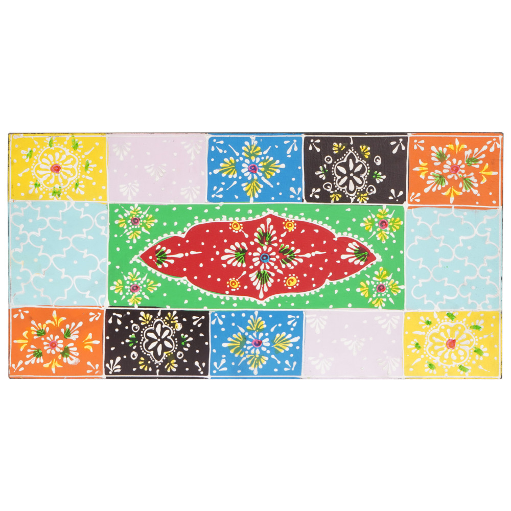Produktbild för Vägg hyllor Flerfärgsdesign 40 x 20 x 6 cm Massivt mangoträ