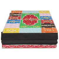 Produktbild för Vägg hyllor Flerfärgsdesign 60 x 20 x 6 cm Massivt mangoträ