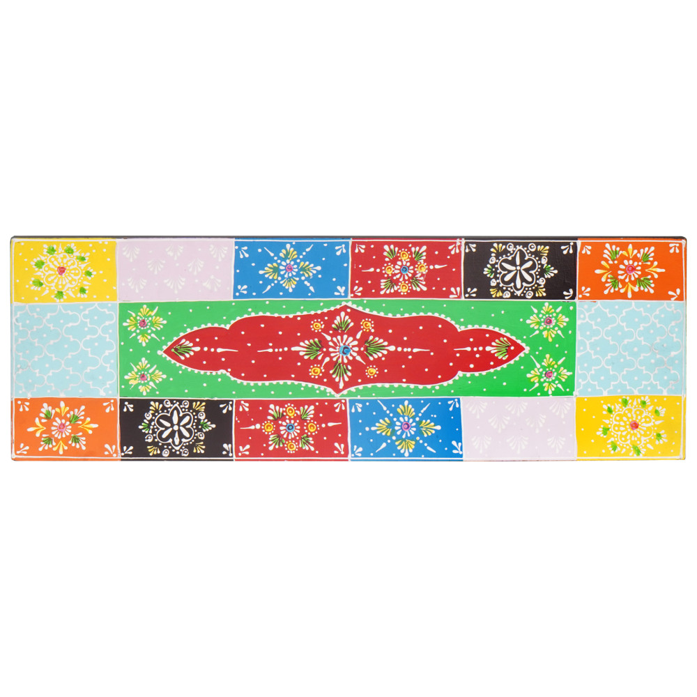 Produktbild för Vägg hyllor Flerfärgsdesign 60 x 20 x 6 cm Massivt mangoträ