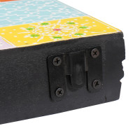 Produktbild för Vägg hyllor Flerfärgsdesign 60 x 20 x 6 cm Massivt mangoträ