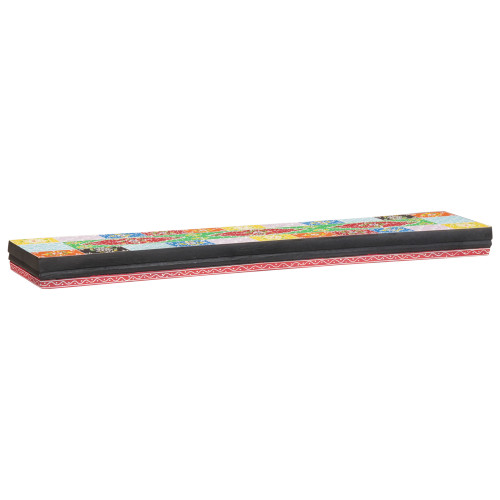 vidaXL Vägg hyllor Flerfärgsdesign 100 x 20 x 6 cm Massivt mangoträ