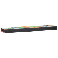 Produktbild för Vägg hyllor Flerfärgsdesign 100 x 20 x 6 cm Massivt mangoträ