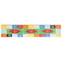 Produktbild för Vägg hyllor Flerfärgsdesign 100 x 20 x 6 cm Massivt mangoträ