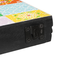 Produktbild för Vägg hyllor Flerfärgsdesign 100 x 20 x 6 cm Massivt mangoträ