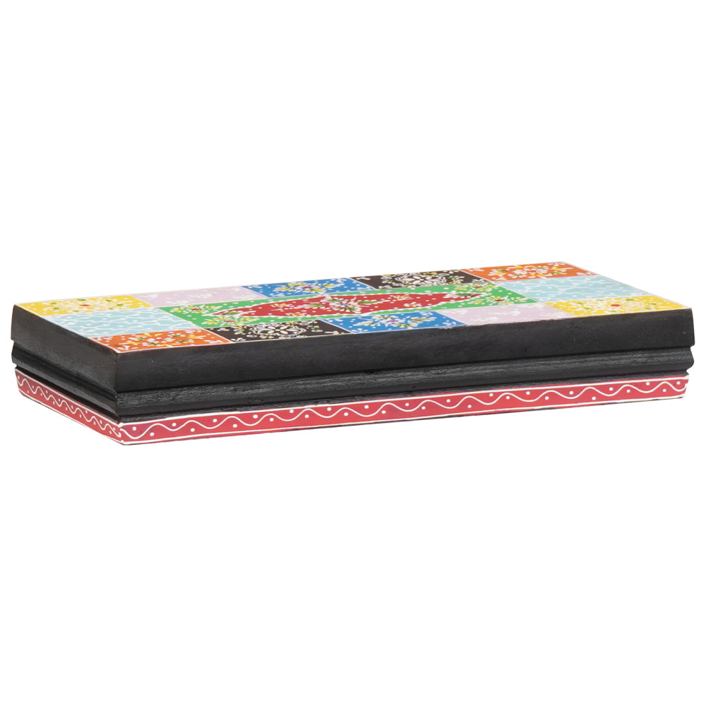 Produktbild för Vägg hyllor Väggmonterad 3 pcs Flerfärgsdesign 100 x 20 x 6 cm