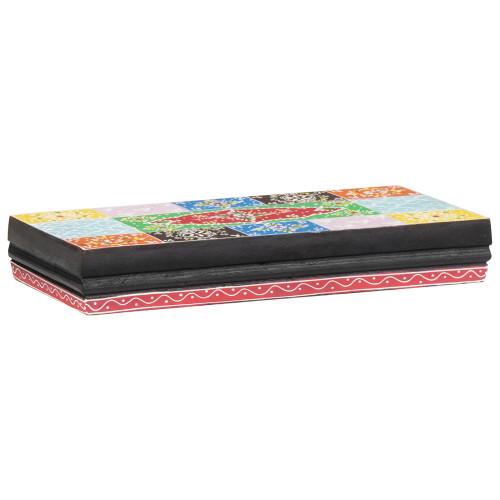 vidaXL Vägg hyllor Väggmonterad 3 pcs Flerfärgsdesign 100 x 20 x 6 cm