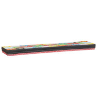 Produktbild för Vägg hyllor Väggmonterad 3 pcs Flerfärgsdesign 100 x 20 x 6 cm