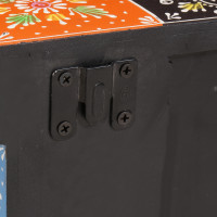 Produktbild för TV-skåp Flerfärgsdesign 60 x 30 x 24 cm Massivt Mangoträ
