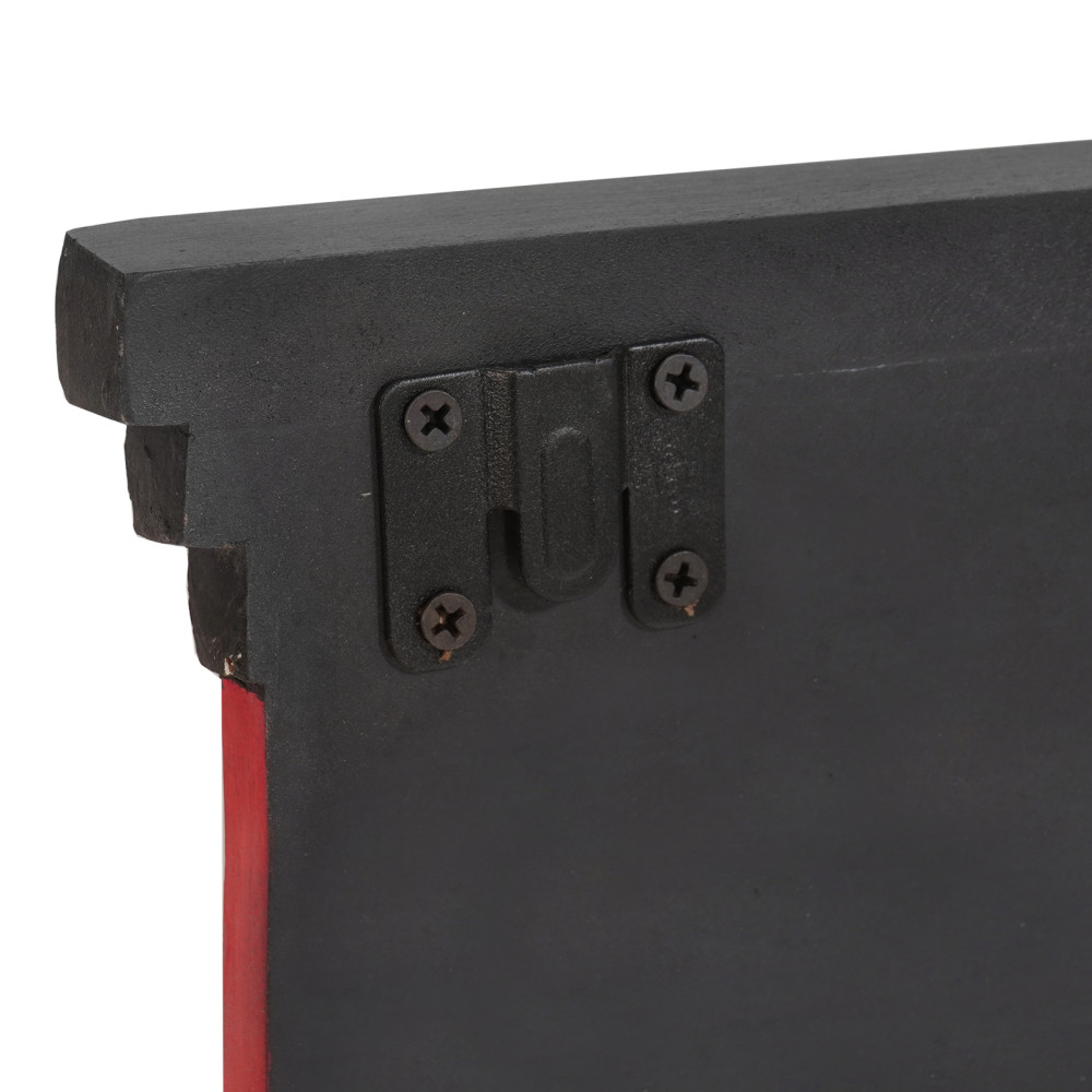 Produktbild för Klädhängare Svart 80 x 25 x 2 cm Massivt mangoträ