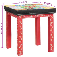 Produktbild för Sidobord 2 pcs Flerfärgsdesign