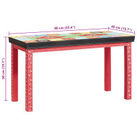Produktbild för Sidobord 2 pcs Flerfärgsdesign