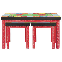 Produktbild för Sidobord 2 pcs Flerfärgsdesign
