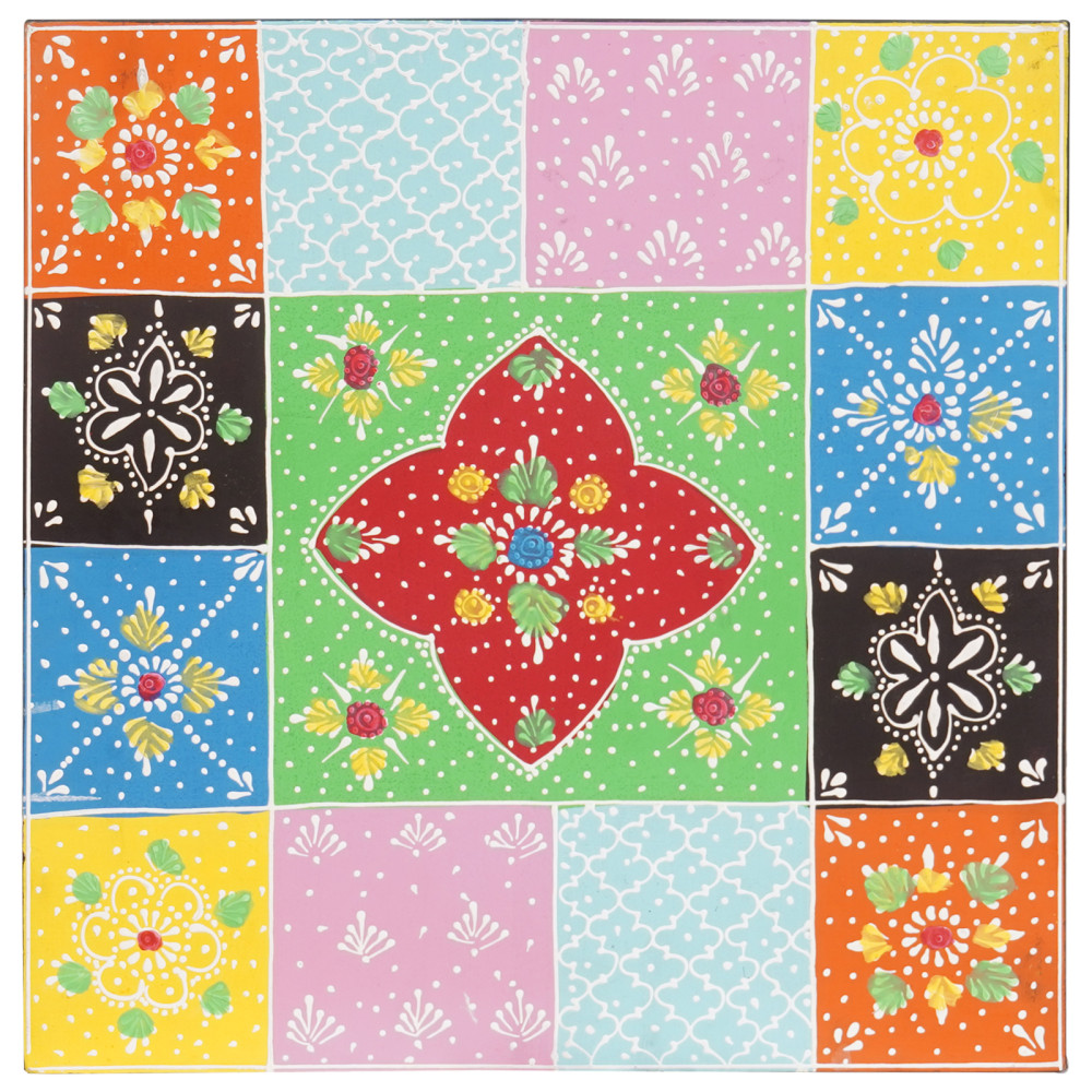 Produktbild för Sidobord 2 pcs Flerfärgsdesign