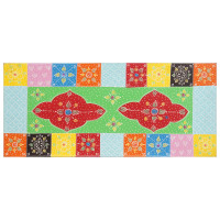 Produktbild för Sidobord 2 pcs Flerfärgsdesign