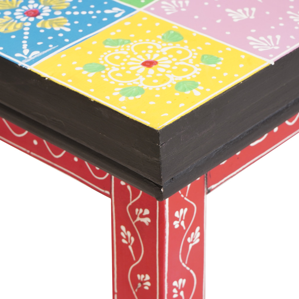 Produktbild för Sidobord 2 pcs Flerfärgsdesign