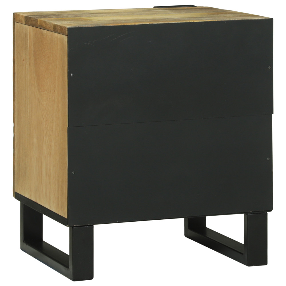 Produktbild för Nattduksbord 2 pcs Naturlig 40 x 33 x 46 cm Konstruerat trä