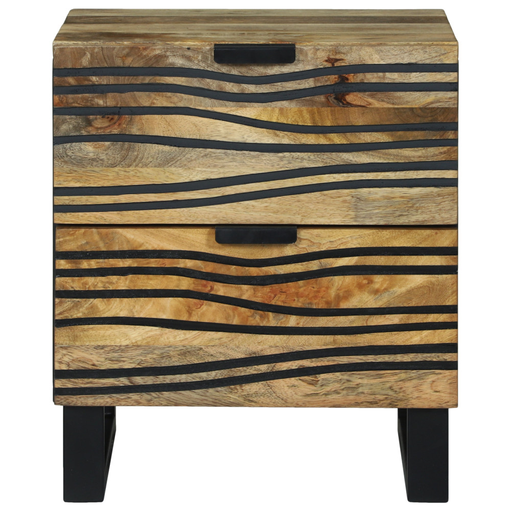 Produktbild för Nattduksbord Naturlig 40 x 33 x 46 cm Konstruerat trä
