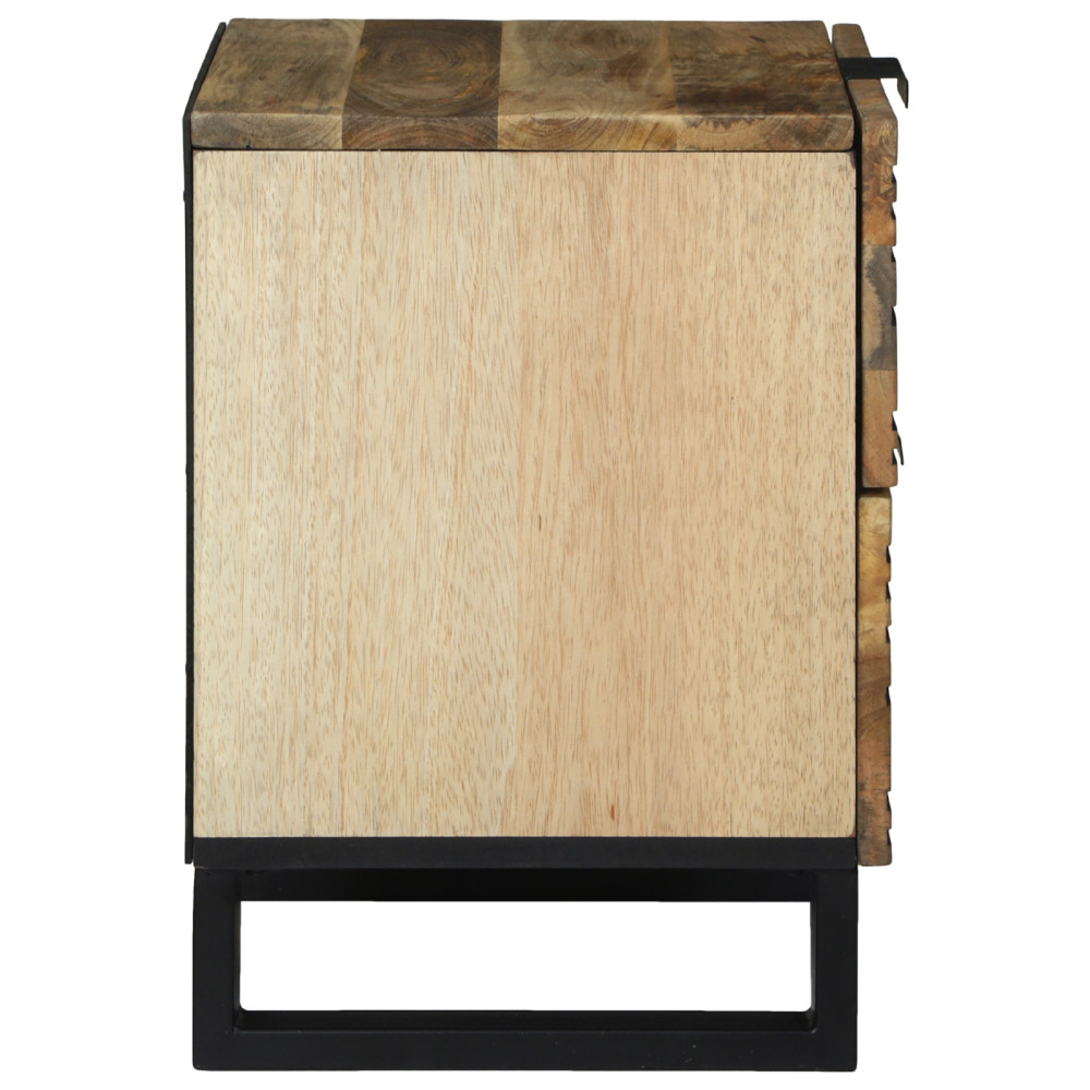Produktbild för Nattduksbord Naturlig 40 x 33 x 46 cm Konstruerat trä