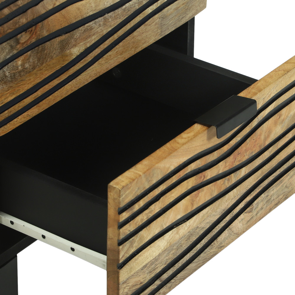 Produktbild för Nattduksbord Naturlig 40 x 33 x 46 cm Konstruerat trä