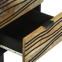Produktbild för Nattduksbord Naturlig 40 x 33 x 46 cm Konstruerat trä