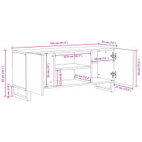 Produktbild för TV Enheter Brun 105 x 33 x 46 cm Konstruerat trä