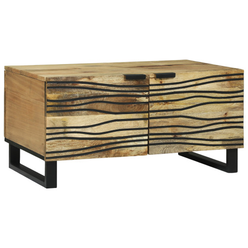 vidaXL Kaffeebord Naturlig 80 x 50 x 40 cm Konstruerat trä
