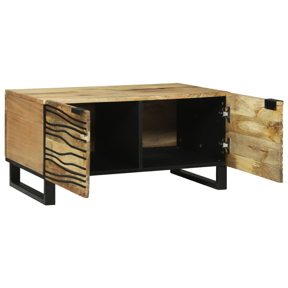 Produktbild för Kaffeebord Naturlig 80 x 50 x 40 cm Konstruerat trä