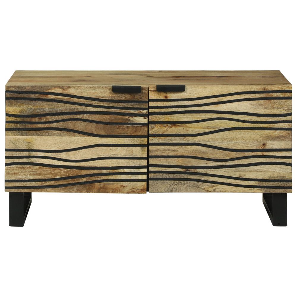 Produktbild för Kaffeebord Naturlig 80 x 50 x 40 cm Konstruerat trä