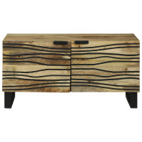 Produktbild för Kaffeebord Naturlig 80 x 50 x 40 cm Konstruerat trä