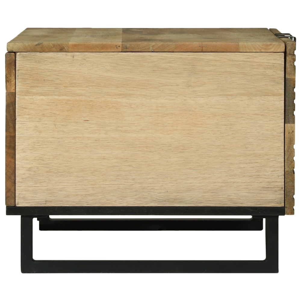 Produktbild för Kaffeebord Naturlig 80 x 50 x 40 cm Konstruerat trä