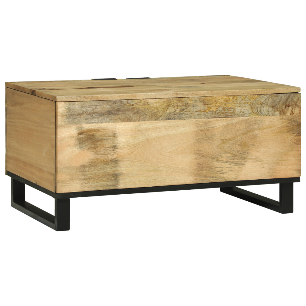 Produktbild för Kaffeebord Naturlig 80 x 50 x 40 cm Konstruerat trä