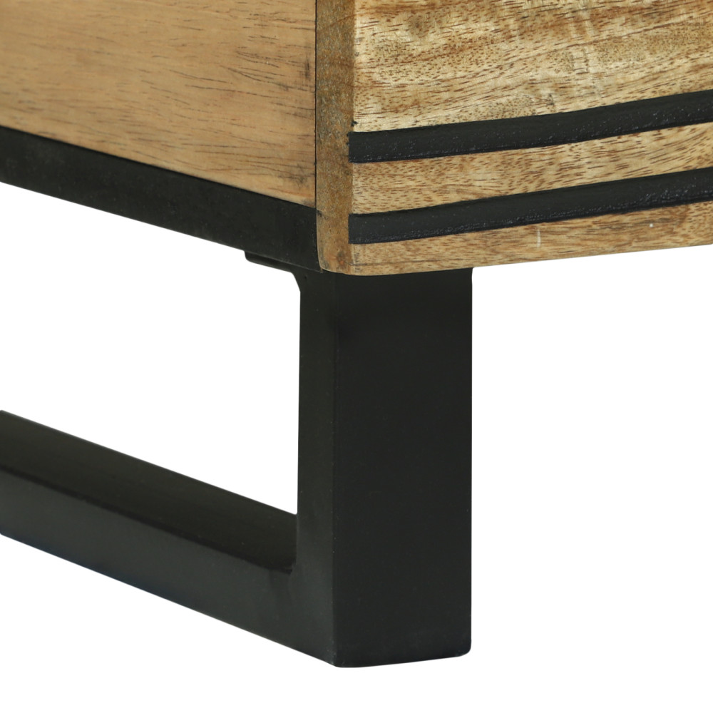 Produktbild för Kaffeebord Naturlig 80 x 50 x 40 cm Konstruerat trä