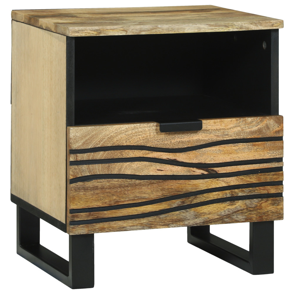 Produktbild för Nattduksbord Naturlig 40 x 33 x 46 cm Konstruerat trä
