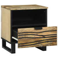 Produktbild för Nattduksbord Naturlig 40 x 33 x 46 cm Konstruerat trä