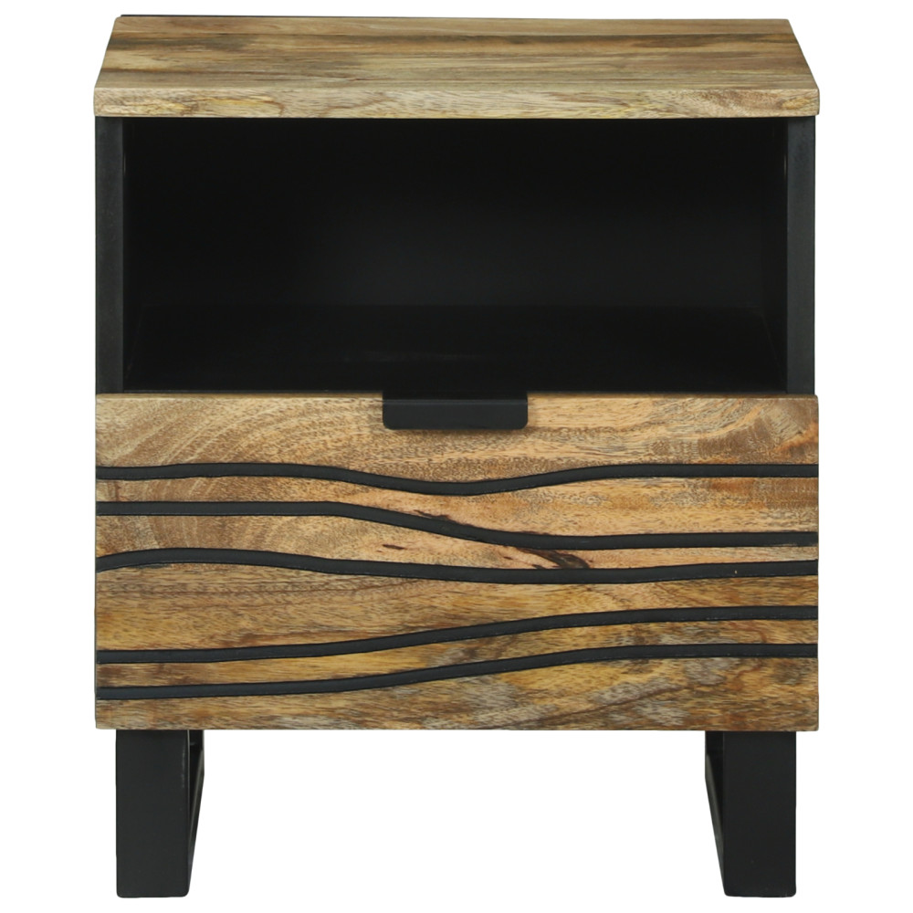 Produktbild för Nattduksbord Naturlig 40 x 33 x 46 cm Konstruerat trä
